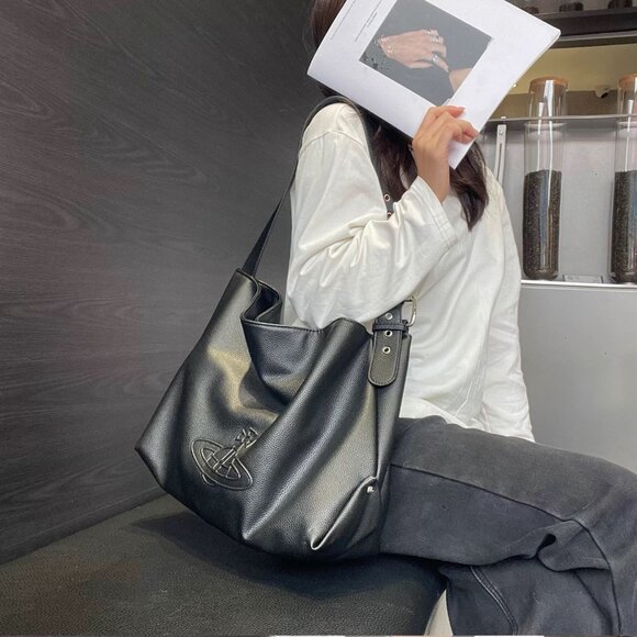 Vivienne Westwood Matte Black Tote — Orb Daily Armor - Picture 6 of 6